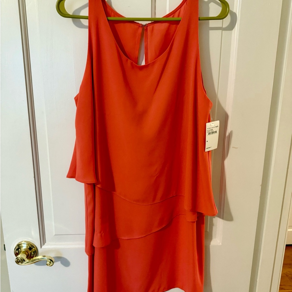Chelsea28 Orange Halter Slip Dress for Night Out
